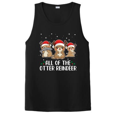 All Of The Otter Reindeer Christmas PosiCharge Competitor Tank