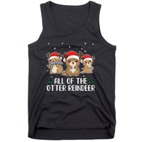 All Of The Otter Reindeer Christmas Tank Top