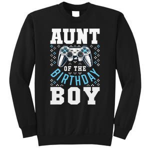 Aunt of the Birthday Matching Video Gamer Birthday Party Sweatshirt