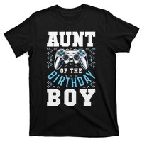 Aunt of the Birthday Matching Video Gamer Birthday Party T-Shirt