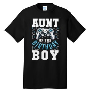 Aunt of the Birthday Matching Video Gamer Birthday Party Tall T-Shirt