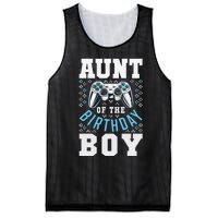 Aunt of the Birthday Matching Video Gamer Birthday Party Mesh Reversible Basketball Jersey Tank