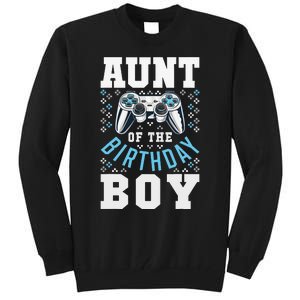 Aunt of the Birthday Matching Video Gamer Birthday Party Tall Sweatshirt