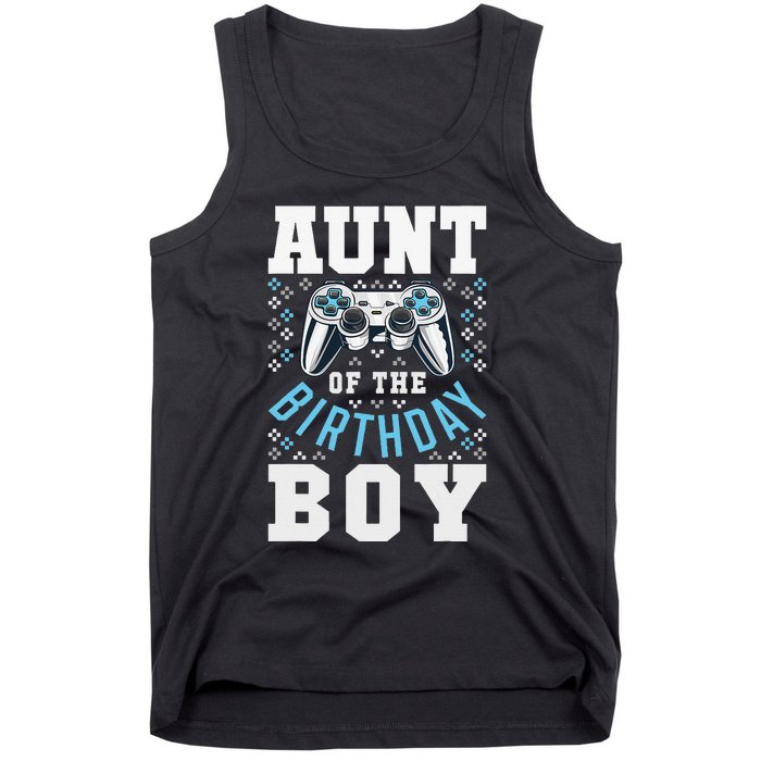 Aunt of the Birthday Matching Video Gamer Birthday Party Tank Top