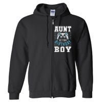 Aunt of the Birthday Matching Video Gamer Birthday Party Full Zip Hoodie