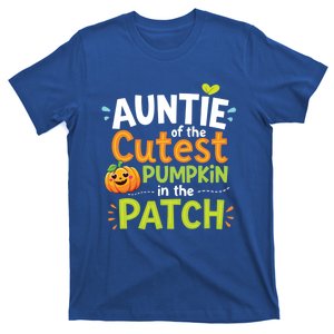 Auntie Of The Cutest Pumpkin In The Patch Fall Aunt Gift T-Shirt