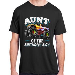 Aunt of the Birthday Monster Truck Birthday Party Adult ChromaSoft Performance T-Shirt