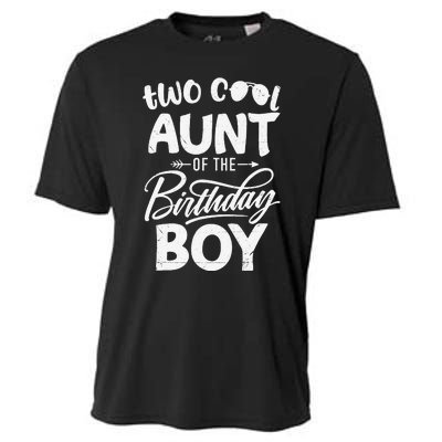 Aunt of the Birthday Two Cool 2nd Bday Mother Mama Mommy Cooling Performance Crew T-Shirt