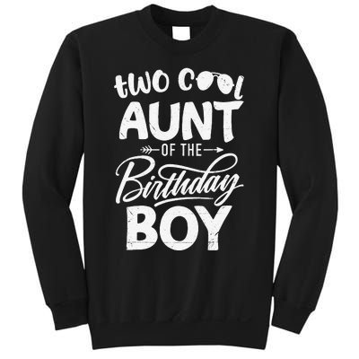 Aunt of the Birthday Two Cool 2nd Bday Mother Mama Mommy Sweatshirt