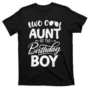 Aunt of the Birthday Two Cool 2nd Bday Mother Mama Mommy T-Shirt