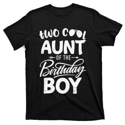 Aunt of the Birthday Two Cool 2nd Bday Mother Mama Mommy T-Shirt