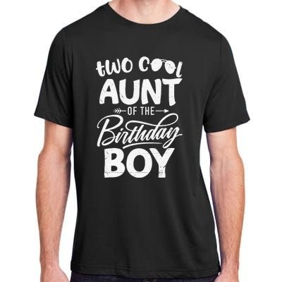 Aunt of the Birthday Two Cool 2nd Bday Mother Mama Mommy Adult ChromaSoft Performance T-Shirt