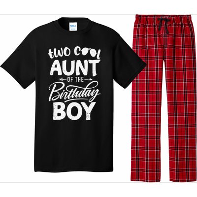 Aunt of the Birthday Two Cool 2nd Bday Mother Mama Mommy Pajama Set