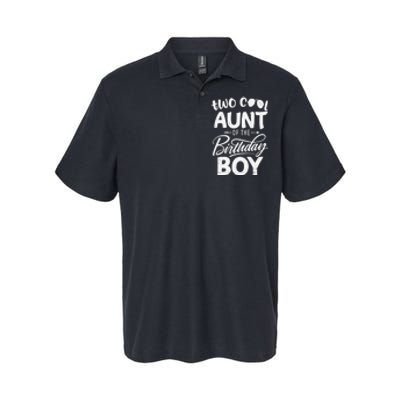 Aunt of the Birthday Two Cool 2nd Bday Mother Mama Mommy Softstyle Adult Sport Polo