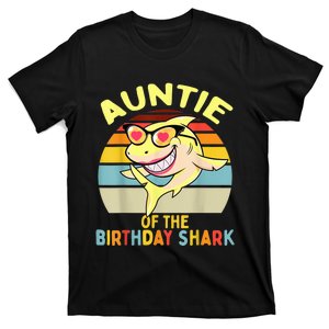 Auntie of the Shark Birthday Aunt Matching Family T-Shirt