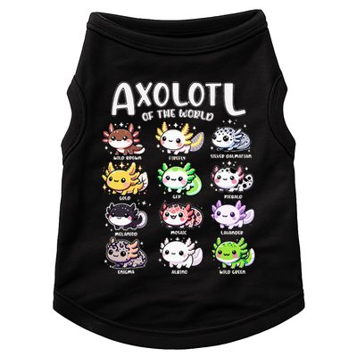 Axolotls Of The World Kawaii Types Of Axolotl Fish Amphibian Doggie Tank