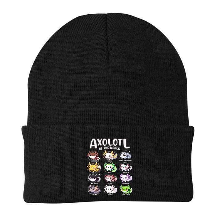 Axolotls Of The World Kawaii Types Of Axolotl Fish Amphibian Beanie