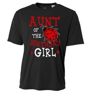 Aunt Of The Birthday Ladybug Bday Party Celebration Cooling Performance Crew T-Shirt