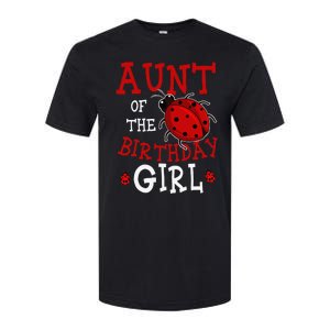 Aunt Of The Birthday Ladybug Bday Party Celebration Softstyle CVC T-Shirt