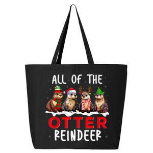 All Of The Otter Reindeer Santa Christmas Xmas Otter Lover 25L Jumbo Tote