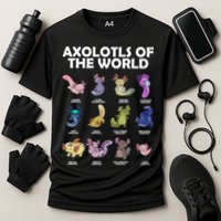 Axolotls Of The World Performance Shirt