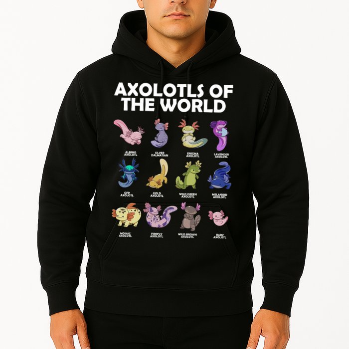 Axolotls Of The World Hoodie