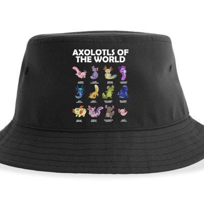 Axolotls Of The World Sustainable Bucket Hat