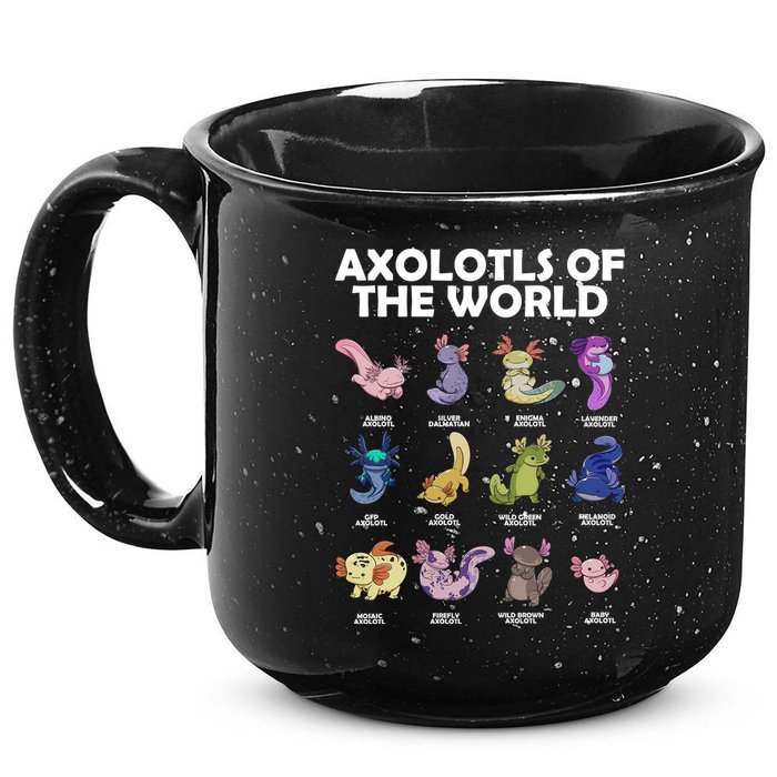 Axolotls Of The World 15oz Campfire Ceramic Mug