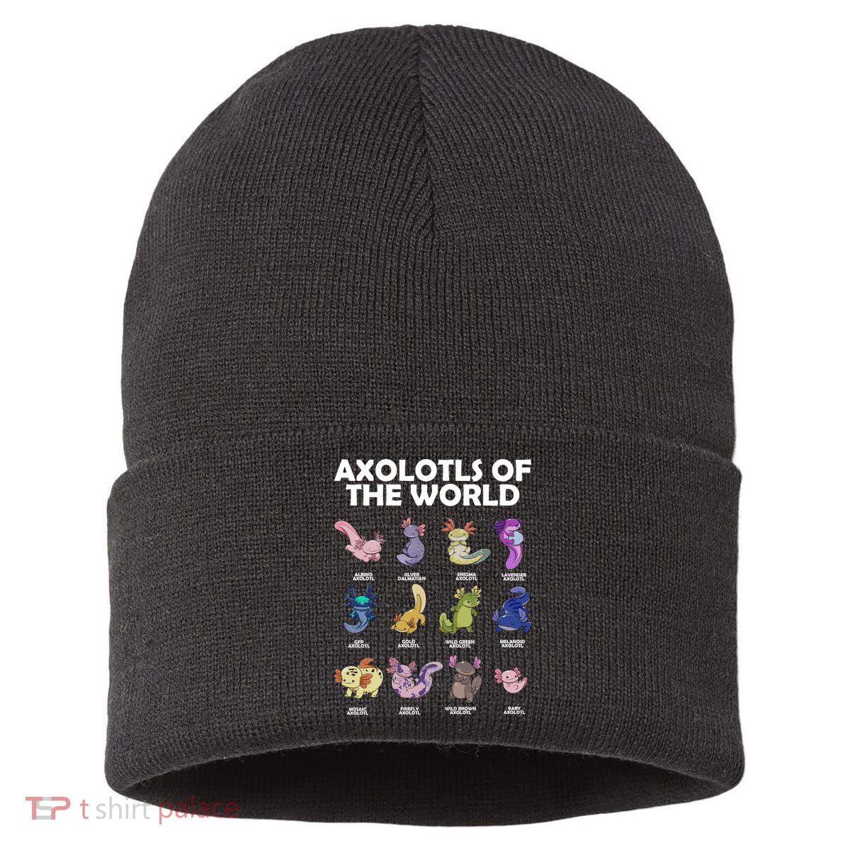 Axolotls Of The World Sustainable Knit Beanie