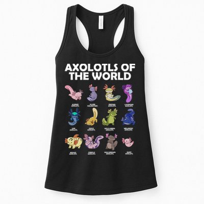 Axolotls Of The World Womens Tank Top
