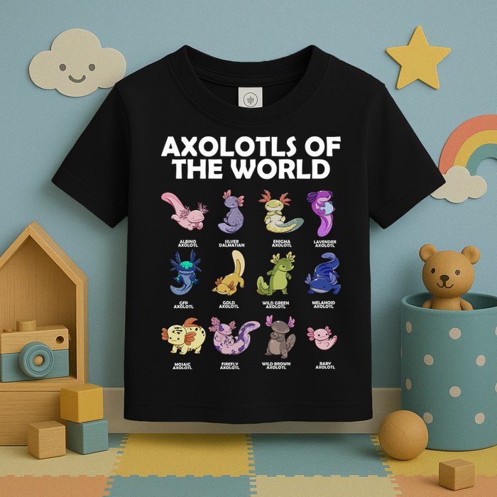Axolotls Of The World Toddler T-Shirt