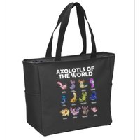 Axolotls Of The World Zip Tote Bag