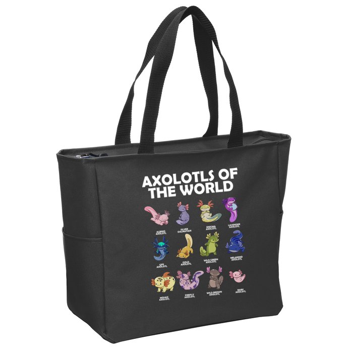 Axolotls Of The World Zip Tote Bag