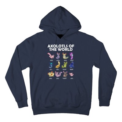 Axolotls Of The World Hoodie