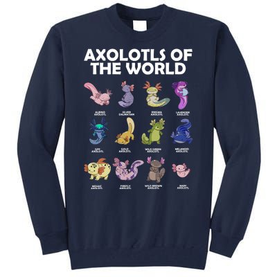 Axolotls Of The World Tall Sweatshirt