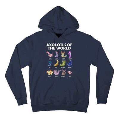 Axolotls Of The World Tall Hoodie