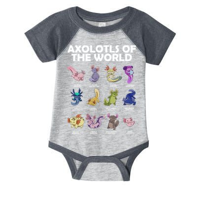 Axolotls Of The World Infant Baby Jersey Bodysuit