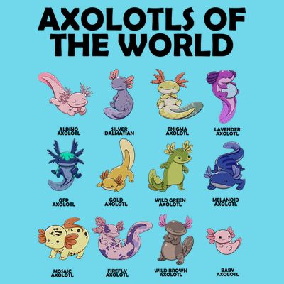 Axolotls Of The World T-Shirt