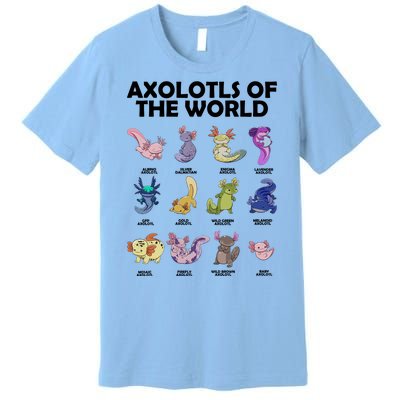 Axolotls Of The World Premium T-Shirt