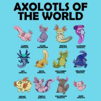 Axolotls Of The World Women's V-Neck T-Shirt