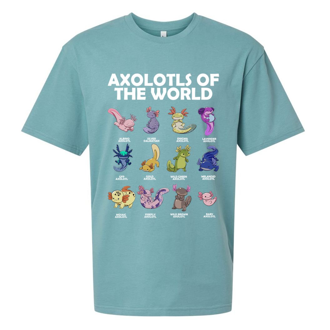Axolotls Of The World Sueded Cloud Jersey T-Shirt