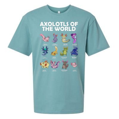 Axolotls Of The World Sueded Cloud Jersey T-Shirt