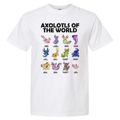 Axolotls Of The World Garment-Dyed Heavyweight T-Shirt