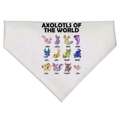 Axolotls Of The World USA-Made Doggie Bandana