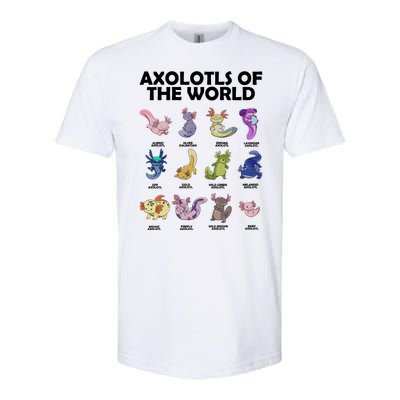 Axolotls Of The World Softstyle CVC T-Shirt