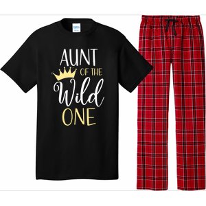 Aunt Of The Wild One First Birthday Matching Family Gift Pajama Set