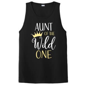 Aunt Of The Wild One First Birthday Matching Family Gift PosiCharge Competitor Tank