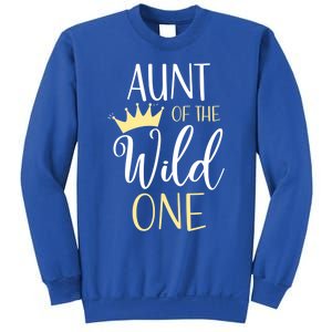 Aunt Of The Wild One First Birthday Matching Family Gift Sweatshirt