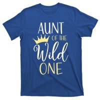 Aunt Of The Wild One First Birthday Matching Family Gift T-Shirt