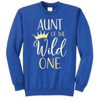 Aunt Of The Wild One First Birthday Matching Family Gift Tall Sweatshirt